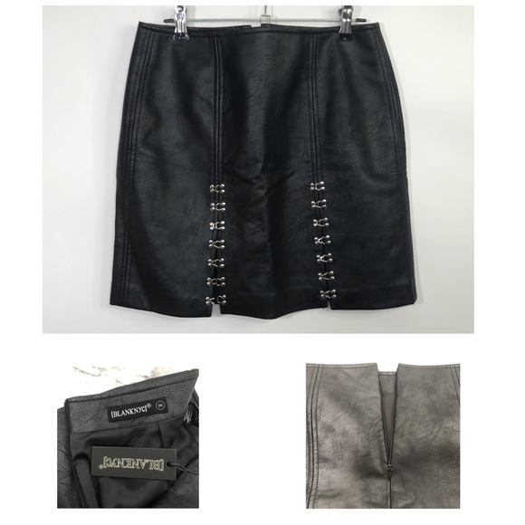 Blank NYC NWT Flawed Suede & Leather Mini Skirts DIY Project Box 1 - Picture 3 of 7